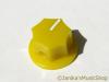 JAZZ BASS PEDAL EFFECT OR GUITAR AMPLIFIER TONE KNOB YELLOW